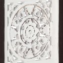  Ręcznie rzeźbiony panel ścienny, MDF, 40x40x1,5 cm, brąz i biel Lumarko!