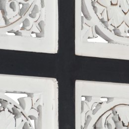  Ręcznie rzeźbiony panel ścienny, MDF, 40x40x1,5cm, czarno-biały Lumarko!