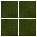  Sztuczna trawa w płytkach, 4 szt., 50x50x2,5 cm, gumowa Lumarko!