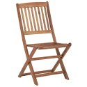  Składane krzesła ogrodowe z poduszkami, 8 szt., drewno akacjowe Lumarko!