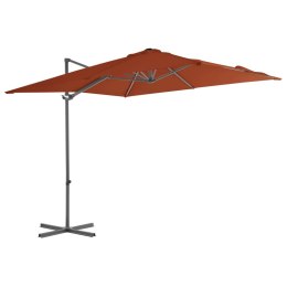  Wiszący parasol na słupku stalowym, terakotowy, 250x250 cm Lumarko!