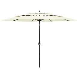  3-poziomowy parasol na aluminiowym słupku, piaskowy, 3 m Lumarko!