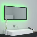  Lustro łazienkowe z LED, szare, 90 x 8,5 x 37 cm, płyta wiórowa Lumarko!