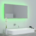  Lustro łazienkowe z LED, szarość betonu, 90x8,5x37 cm, płyta Lumarko!