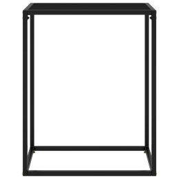  Stolik konsolowy, czarny, 60x35x75 cm, szkło hartowane Lumarko!