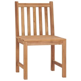  Krzesła ogrodowe, 4 szt., lite drewno tekowe Lumarko!