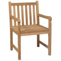 Krzesła ogrodowe z poduszkami taupe, 8 szt., lite drewno tekowe Lumarko!