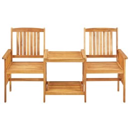  Krzesła ogrodowe ze stolikiem, 159x61x92 cm, lita akacja Lumarko!