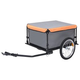  Transportowa przyczepa rowerowa, szaro-pomarańczowa, 65 kg Lumarko!