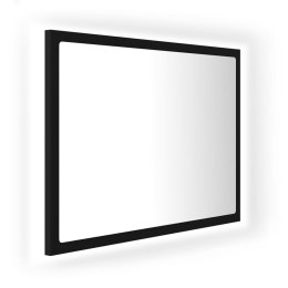  Lustro łazienkowe z LED, czarne, 60x8,5x37 cm, płyta wiórowa Lumarko!