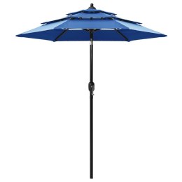  3-poziomowy parasol na aluminiowym słupku, lazurowy, 2 m Lumarko!