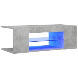  Szafka pod TV z oświetleniem LED, szarość betonu, 90x39x30 cm Lumarko!