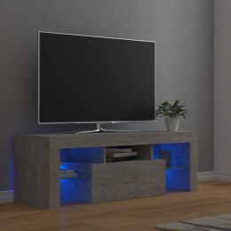  Szafka pod TV z oświetleniem LED, szarość betonu, 120x35x40 cm Lumarko!
