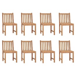  Krzesła ogrodowe, 8 szt., z poduszkami, lite drewno tekowe Lumarko!