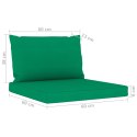  Ogrodowa sofa 4-os. z zielonymi poduszkami Lumarko!