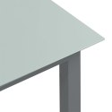  Stół ogrodowy, jasnoszary, 190x90x74 cm, aluminium i szkło Lumarko!