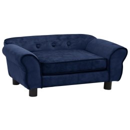  Sofa dla psa, niebieska, 72x45x30 cm, pluszowa Lumarko!