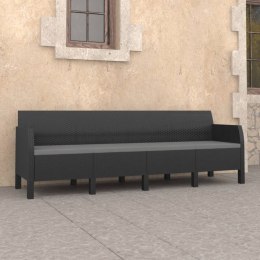  4-osobowa sofa ogrodowa z poduszkami, antracytowa, PP Lumarko!