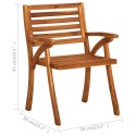  Krzesła ogrodowe z poduszkami, 2 szt., lite drewno akacjowe Lumarko!