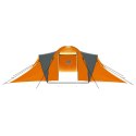   Namiot turystyczny 9-osobowy, tkanina, szaro-pomarańczowy Lumarko!