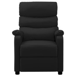  Elektryczny fotel rozkładany, czarny, sztuczna skóra Lumarko!