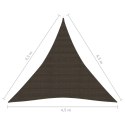  Żagiel przeciwsłoneczny, 160 g/m², brązowy, 4,5x4,5x4,5 m Lumarko!