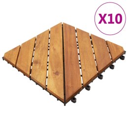  Płytki tarasowe, 10 szt., 30x30 cm, lite drewno akacjowe Lumarko!