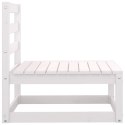  Ogrodowa sofa środkowa z antracytowymi poduszkami, białe drewno Lumarko!