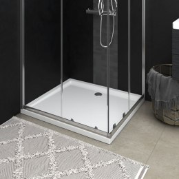 Lumarko Prostokątny brodzik prysznicowy, ABS, biały, 80 x 90 cm