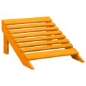  Krzesło ogrodowe Adirondack z podnóżkiem, jodłowe, pomarańczowe Lumarko!