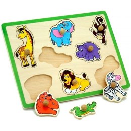  Drewniane Puzzle Zwierzęta Zoo Układanka Toys Lumarko!