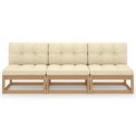  3-osobowa sofa z poduszkami, lite drewno sosnowe Lumarko!