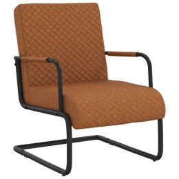  Krzesło wspornikowe, matowy brąz, sztuczna skóra Lumarko!