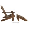  2-osobowe krzesło ogrodowe Adirondack z podnóżkiem, jodłowe Lumarko!