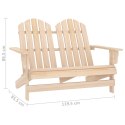  2-osobowe krzesło ogrodowe Adirondack, lite drewno jodłowe Lumarko!