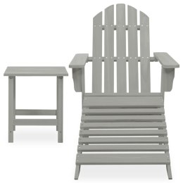  Krzesło ogrodowe Adirondack z podnóżkiem i stolikiem, jodłowe Lumarko!