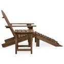  Krzesło ogrodowe Adirondack z podnóżkiem i stolikiem, jodłowe Lumarko!