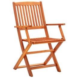 Składane krzesła ogrodowe, 2 szt., lite drewno eukaliptusowe Lumarko!