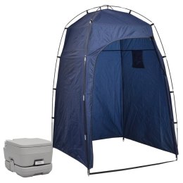 Lumarko Przenośna toaleta turystyczna z namiotem, 10+10 L