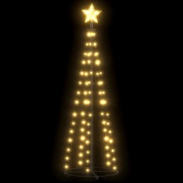  Ozdoba świąteczna w kształcie choinki, biała, 84 LED, 50x150cm Lumarko!