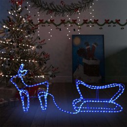  Świąteczna dekoracja zewnętrzna: renifer i sanie, 252 diody LED Lumarko!