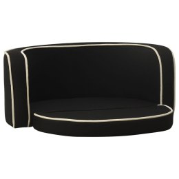  Rozkładana sofa dla psa, czarna, 76x71x30 cm, lniana Lumarko!