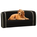  Rozkładana sofa dla psa, czarna, 76x71x30 cm, lniana Lumarko!