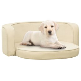  Rozkładana sofa dla psa, kremowa, 73x67x26 cm, pluszowa Lumarko!