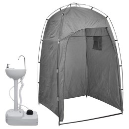 Lumarko Przenośna umywalka turystyczna z namiotem, 20 L