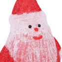  Świąteczna, akrylowa figurka Mikołaja z LED, 28 cm, wewn./zewn. Lumarko!