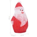  Świąteczna, akrylowa figurka Mikołaja z LED, 28 cm, wewn./zewn. Lumarko!