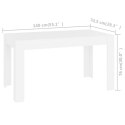  Stół jadalniany, biały, 140x74,5x76 cm, płyta wiórowa Lumarko!