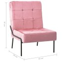  Fotel, 65x79x87 cm, różowy, obity aksamitem Lumarko!