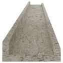  Półki ścienne, 4 szt., szarość betonu, 100x9x3 cm Lumarko!